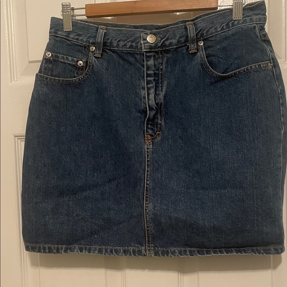 Polo by Ralph Lauren Dark Blue Denim Mini Skirt